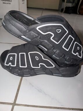Men's Black Slip-On Sport Sandals - Casual Comfort